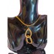 Capimix FORCE – Charm pendentif artisanal – Or végétal Capim dourado – 7×2,5 cm SLOWECO – 1U