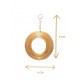 Capimix FELICIDAD - Charms Dije artesanal – Colgante Oro vegetal Capim dorado – 9×6 cm SLOWECO – 1U.