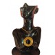 Capimix FELICIDAD - Charms Dije artesanal – Colgante Oro vegetal Capim dorado – 9×6 cm SLOWECO – 1U.