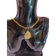 Capimix ESPERANZA - Charms Dije artesanal – Colgante Oro vegetal Capim dorado – 4,5×2,5 cm SLOWECO – 1U.