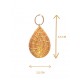 Capimix ESPOIR – Charm pendentif artisanal – Or végétal Capim dourado – 4,5×2,5 cm SLOWECO – 1U