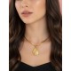 Capimix ESPERANZA - Charms Dije artesanal – Colgante Oro vegetal Capim dorado – 4,5×2,5 cm SLOWECO – 1U.