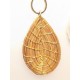 Capimix ESPERANZA - Charms Dije artesanal – Colgante Oro vegetal Capim dorado – 4,5×2,5 cm SLOWECO – 1U.