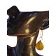 Capimix ESPERANZA - Charms Dije artesanal – Colgante Oro vegetal Capim dorado – 4,5×2,5 cm SLOWECO – 1U.