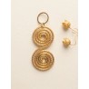 Capimix EQUILIBRE – Charm pendentif artisanal – Or végétal Capim dourado – 5×2 cm SLOWECO – 1U