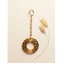 Capimix ENERGIA- Charms Dije artesanal – Colgante Oro vegetal Capim dorado – 7.5×3 cm SLOWECO – 1U.