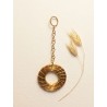 Capimix ENERGIE – Charm pendentif artisanal – Or végétal Capim dourado – 7,5×3 cm SLOWECO – 1U