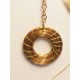 Capimix ENERGIA- Charms Dije artesanal – Colgante Oro vegetal Capim dorado – 7.5×3 cm SLOWECO – 1U.