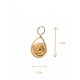 Capimix CHARME – Charm pendentif artisanal – Or végétal Capim dourado – 3×2 cm SLOWECO – 1U