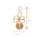 Capimix CREATIVIDAD - Charms Dije artesanal – Colgante Oro vegetal Capim dorado – 5×2,5 cm SLOWECO – 1U.