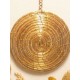Capimix CONFIANZA - Charms Dije artesanal – Colgante Oro vegetal Capim dorado – 9×6 cm SLOWECO – 1U.