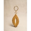 Capimix CALMA - Charms Dije artesanal – Colgante Oro vegetal Capim dorado – 5×2 cm SLOWECO – 1U.