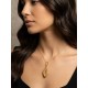 Capimix CALMA - Charms Dije artesanal – Colgante Oro vegetal Capim dorado – 5×2 cm SLOWECO – 1U.
