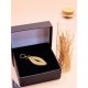Capimix CALMA - Charms Dije artesanal – Colgante Oro vegetal Capim dorado – 5×2 cm SLOWECO – 1U.