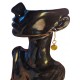 Capimix ARMONIA - Charms Dije artesanal – Colgante Oro vegetal Capim dorado – 2,5×1,5 cm SLOWECO – 1U.