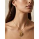 Capimix AMOR - Charms Dije artesanal – Colgante Oro vegetal Capim dorado – 4,5×2,5 cm SLOWECO – 1U.