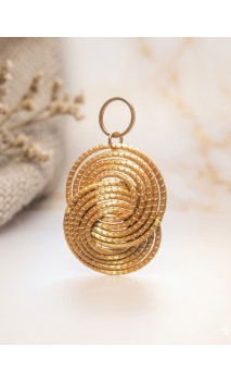 Capimix AMOR - Charms Dije artesanal – Colgante Oro vegetal Capim dorado – 4,5×2,5 cm SLOWECO – 1U.
