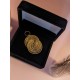 Capimix AMOUR – Charm pendentif artisanal – Or végétal Capim dourado – 4,5×2,5 cm SLOWECO – 1U
