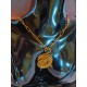 Capimix AMOUR – Charm pendentif artisanal – Or végétal Capim dourado – 4,5×2,5 cm SLOWECO – 1U