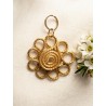 Capimix ALEGRIA - Charms Dije artesanal – Colgante Oro vegetal Capim dorado – 4,5×3,5 cm SLOWECO – 1U.