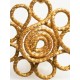 Capimix JOIE – Charm pendentif artisanal – Or végétal Capim dourado – 4,5×3,5 cm SLOWECO – 1U