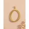 Colgante oro vegetal – BUENOS AIRES – Biojoya Capim dourado –  7,5x5 cm - Sloweco