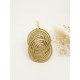 Pendentif en or végétal – PARIS  – Biobijou Capim dourado – Sloweco