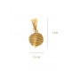 Pendentif en or végétal – NEW YORK  – Biobijou Capim dourado – Sloweco