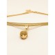 Collar triple oro vegetal – NEW YORK – Biojoya Capim dourado – Sloweco