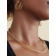 Collier en or végétal – NIL – Biobijou Capim dourado - Vendu sans pendentif  – Diametre 15 cm - Sloweco