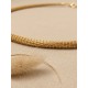 Collier en or végétal – NIL – Biobijou Capim dourado - Vendu sans pendentif  – Diametre 15 cm - Sloweco