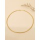Collar oro vegetal – NILO – Biojoya Capim dourado - Vendido sin colgante – Diámetro 13 cm -  Sloweco