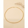 Collier en or végétal – NIL – Biobijou Capim dourado - Vendu sans pendentif  – Diametre 15 cm - Sloweco