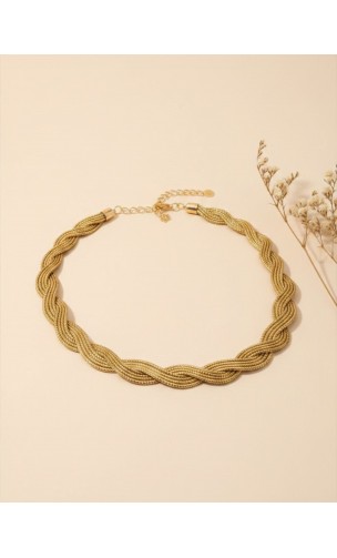 Collier en or végétal – RAKAIA – Biobijou Capim dourado – Sloweco