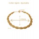 Collier en or végétal – RAKAIA – Biobijou Capim dourado – Sloweco