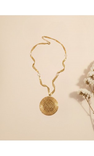 Collar oro vegetal –  NAMIBIA – Biojoya Capim dourado – Sloweco