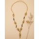 Collar oro vegetal –  FLORENCIA – Biojoya Capim dourado – Sloweco