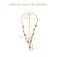 Collier or végétal – FLORENCE – Biobijou Capim dourado – Sloweco