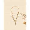 Collier or végétal – FLORENCE – Biobijou Capim dourado – Sloweco