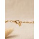 Collier en or végétal – DANUBE – Biobijou Capim dourado - Vendu sans pendentif  – Sloweco