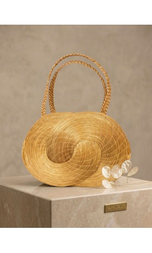 Sac à main Capim dourado – PARIS - Longueur 25 x Hauteur 19 – Sloweco