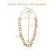 Collar oro vegetal –  FORTALEZA - Biojoya Capim dourado – 34x17 cm - Sloweco