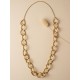 Collar oro vegetal –  FORTALEZA - Biojoya Capim dourado – 34x17 cm - Sloweco