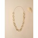 Collar oro vegetal –  FORTALEZA - Biojoya Capim dourado – 34x17 cm - Sloweco