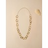 Collar oro vegetal –  FORTALEZA - Biojoya Capim dourado – 34x17 cm - Sloweco
