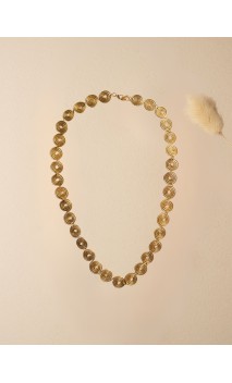 Collar oro vegetal –  EQUILIBRIO - Biojoya Capim dourado – 25x15 cm - Sloweco