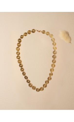Collier or végétal – EQUILIBRIO – Biobijou Capim dourado – 25x15 cm - Sloweco