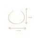 Diadema Capim dourado – NILO - Oro vegetal – Diámetro 18 cm - Sloweco