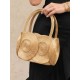 Bolso de mano artesanal - JALAPAO  TRENZADO - Capim dourado - Oro vegetal – Largo 24 x Alto 16 x Ancho 8 cm - Sloweco