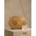 Bolso de mano artesanal - BANDOLERA MINI PARIS  - Capim dourado – Oro vegetal - Largo 19 x Alto 13,5 x Ancho 5 - Sloweco